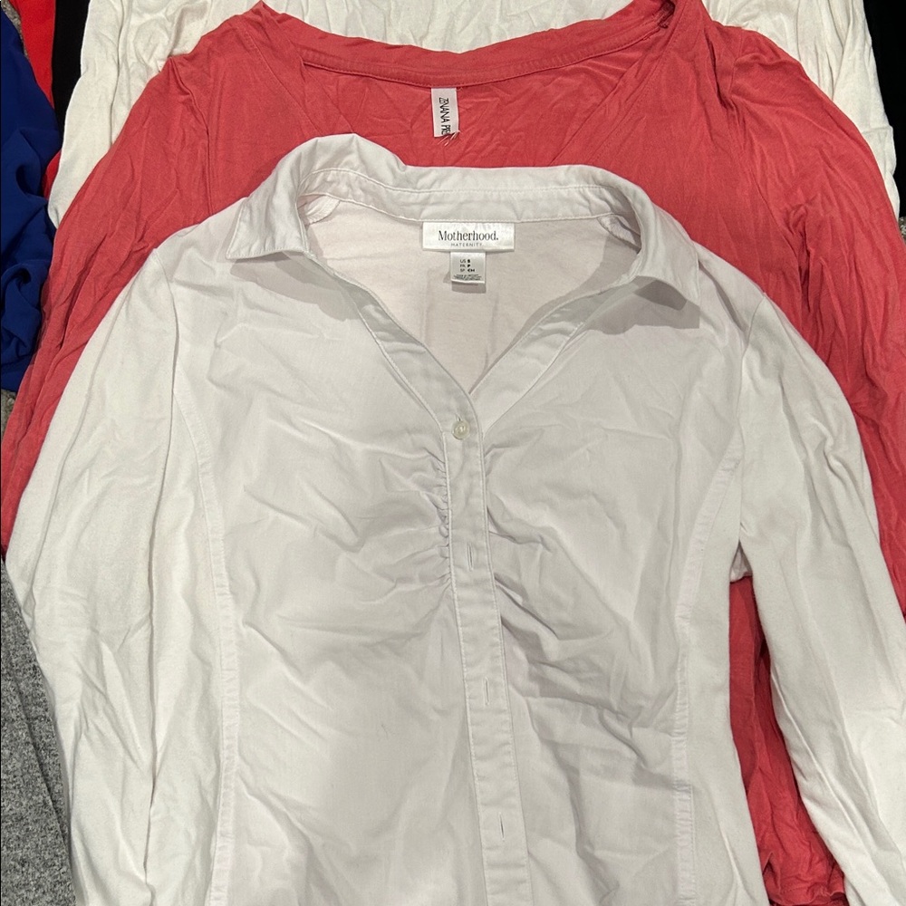 Assorted Long Sleeve Maternity Tops - Picture 2 of 12